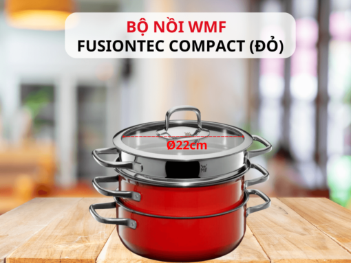 bộ nồi wmf fusiontec compact 3 món (đỏ) (2) Tổng quan về bộ nồi WMF Fusiontec Compact 3 món