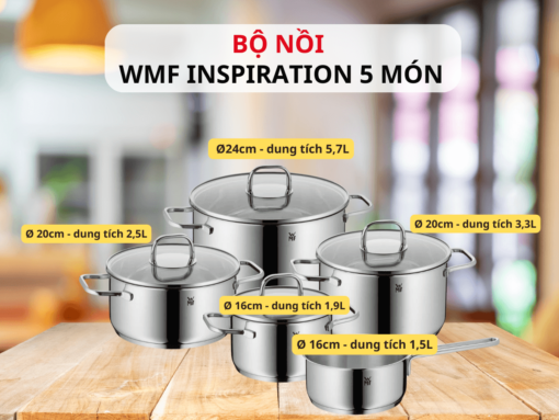 Tổng quan về bộ nồi WMF Inspiration 5 món
