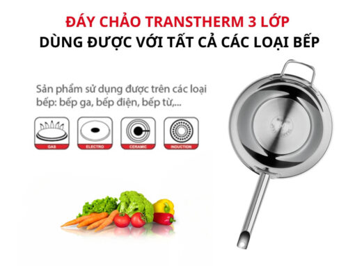 Lòng chảo phủ chống dính gốm Ceramic an toàn
