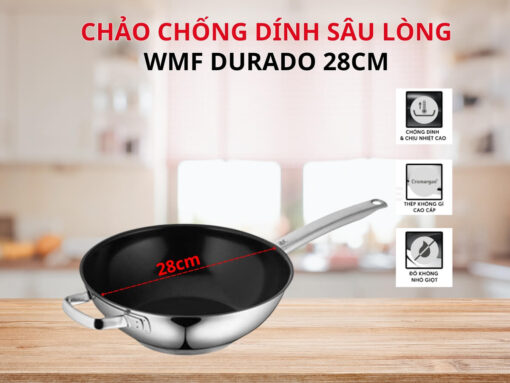 Tổng quan về Chảo chống dính sâu lòng WMF Durado 28cm