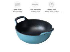 Chảo gang Oceno FD25BSEA 25cm