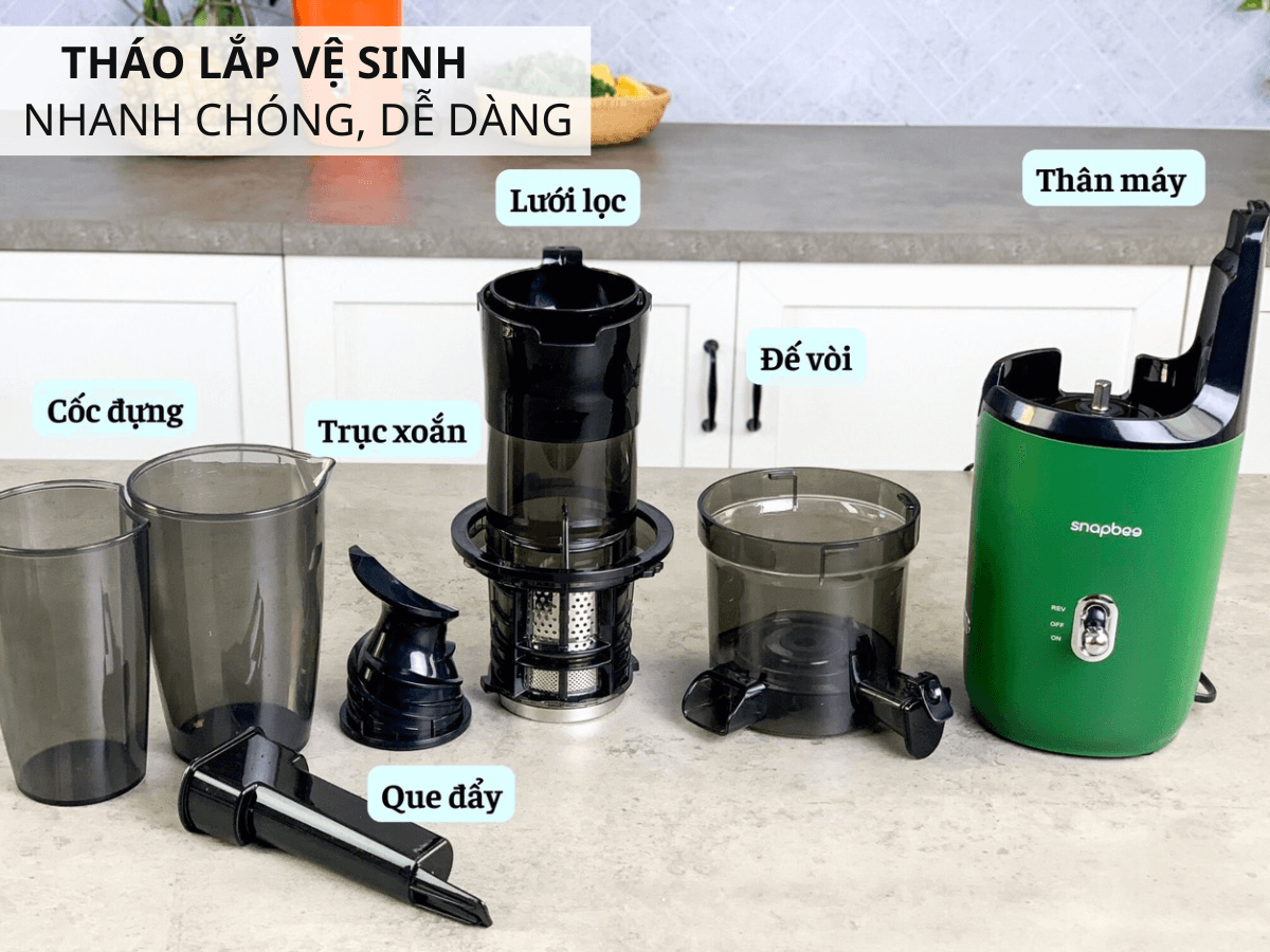 Dễ dàng tháo lắp và vệ sinh