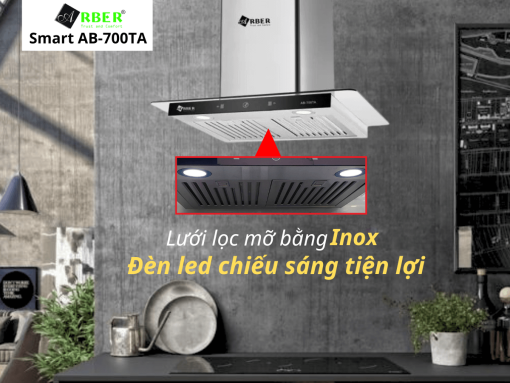 Lưới lọc mỡ bằng inox có thể tháo rời