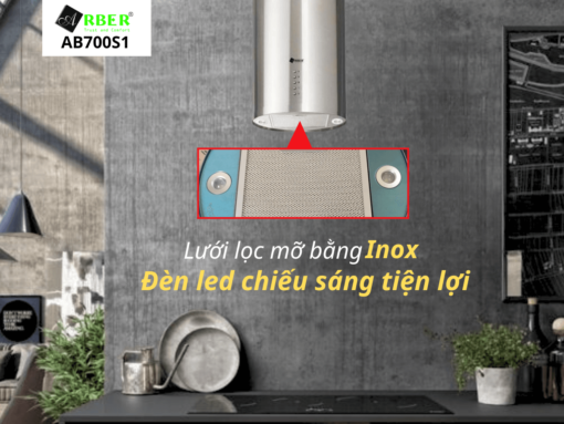Lưới lọc mỡ bằng inox có thể tháo rời