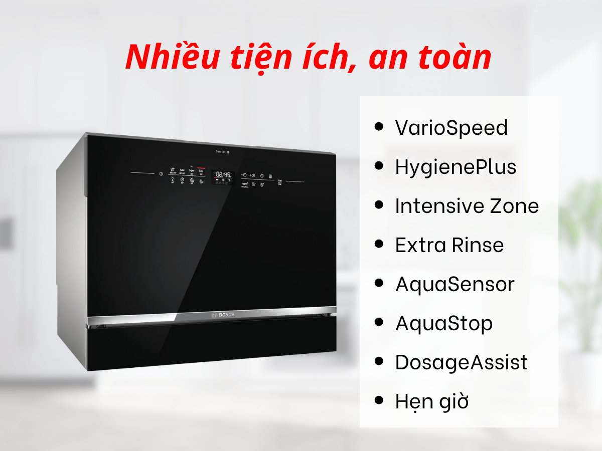 Tính năng tiện ích và an toàn khác