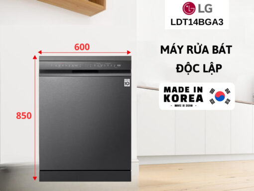 máy rửa chén lg ldt14bla4 (1) Máy rửa chén LG LDT14BLA4 thiết kế độc lập sang trọng