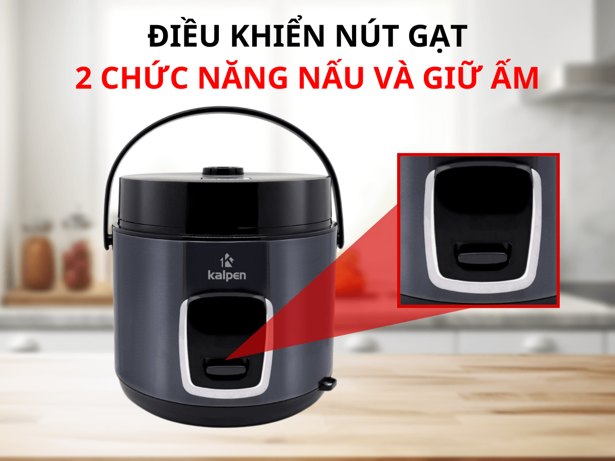 2 chức năng nấu và giữ ấm