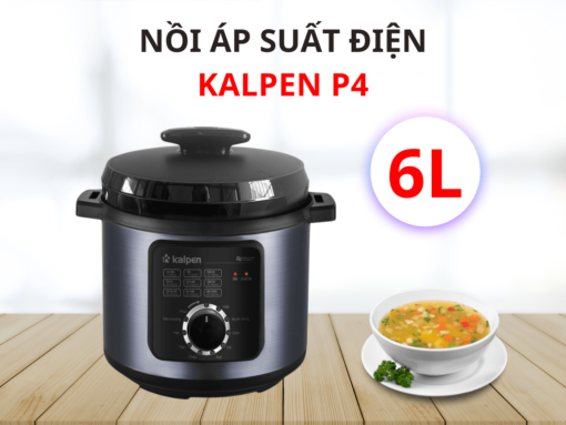 Nồi áp suất điện Kalpen P4 dung tích 6 lít, thiết kế sang trọng