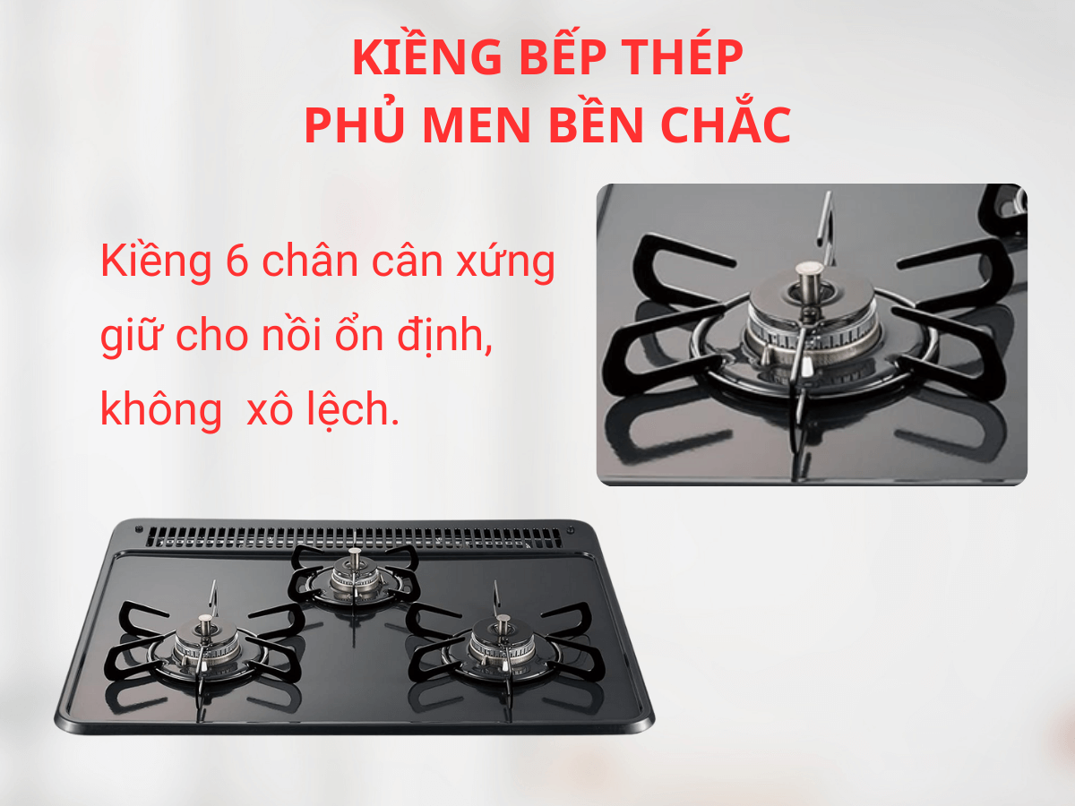 Kiềng bếp thép phủ men bền chắc