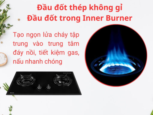 Đầu đốt thép không gỉ, công nghệ đầu đốt trong Inner Burner