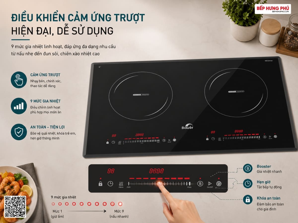 bếp từ bauer be 1060id plus
