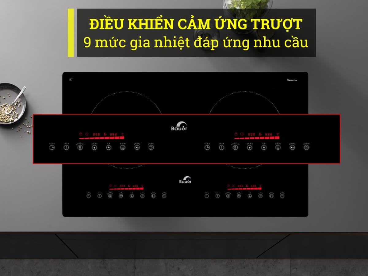 Điều khiển cảm ứng trượt hiện đại, dễ sử dụng
