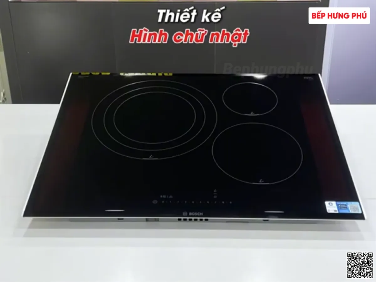 Bếp từ Bosch PID775HC1E thiết kế hình chữ nhật