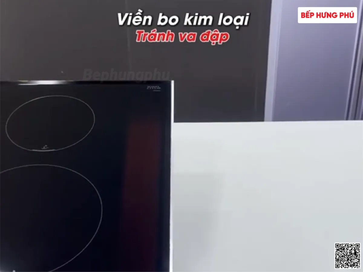 Bếp từ Bosch PID775HC1E viền bo kim loại tránh va đập