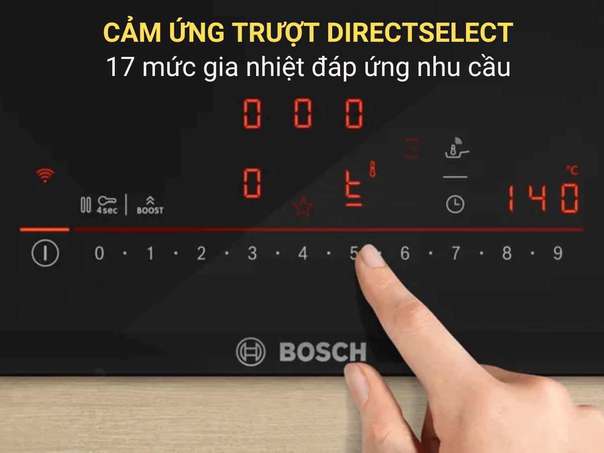 17 mức gia nhiệt đáp ứng nhu cầu nấu nướng đa dạng