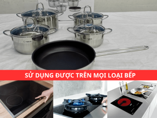 Bộ nồi inox Arber Salmon 5 món