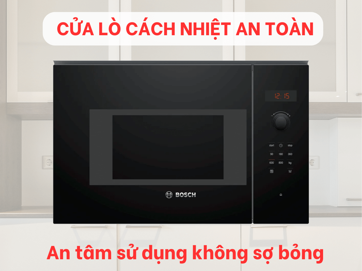 Cửa lò cách nhiệt an toàn