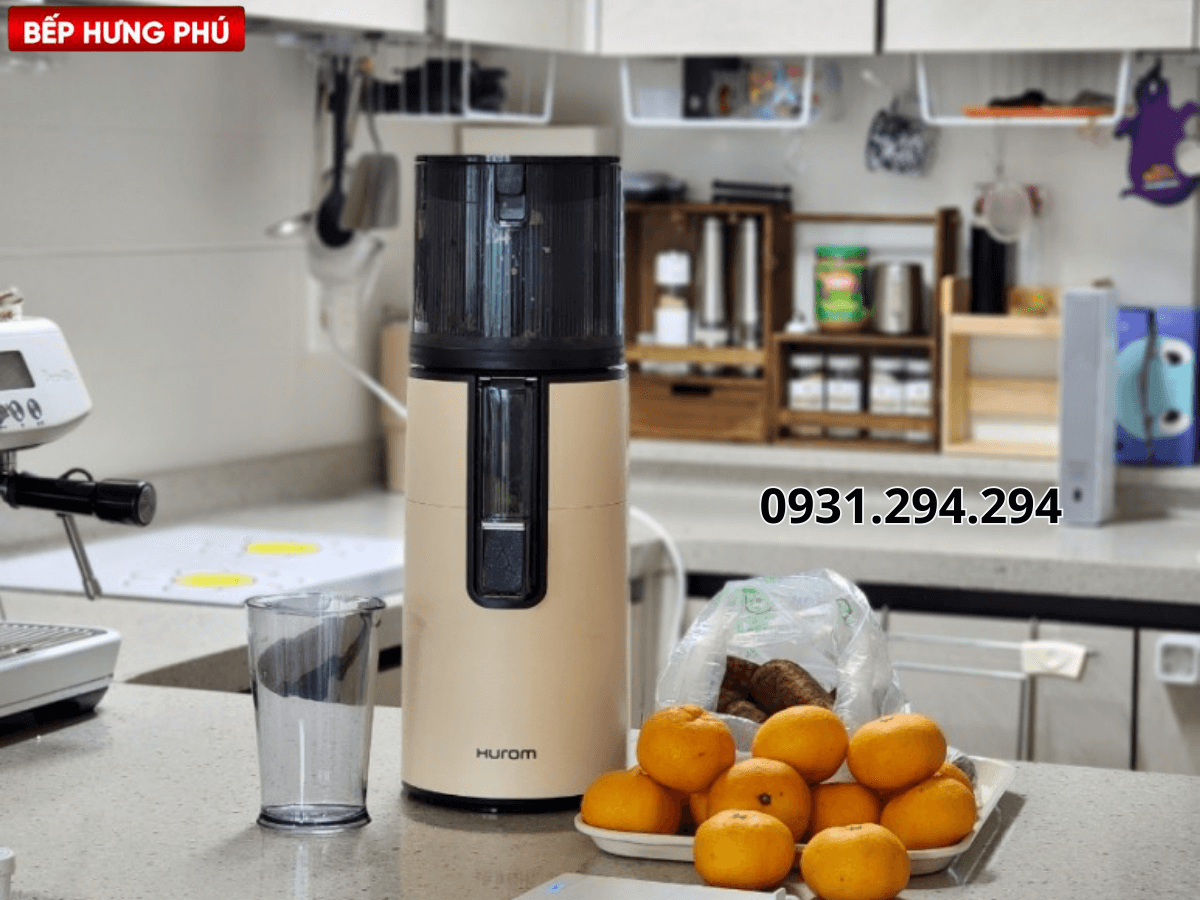 Máy ép chậm Hurom H400 phiên bản màu kem trang nhã thanh lịch