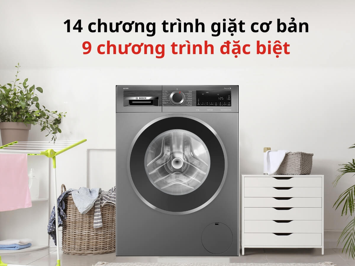 14 chương trình giặt cơ bản và 9 chương trình đặc biệt