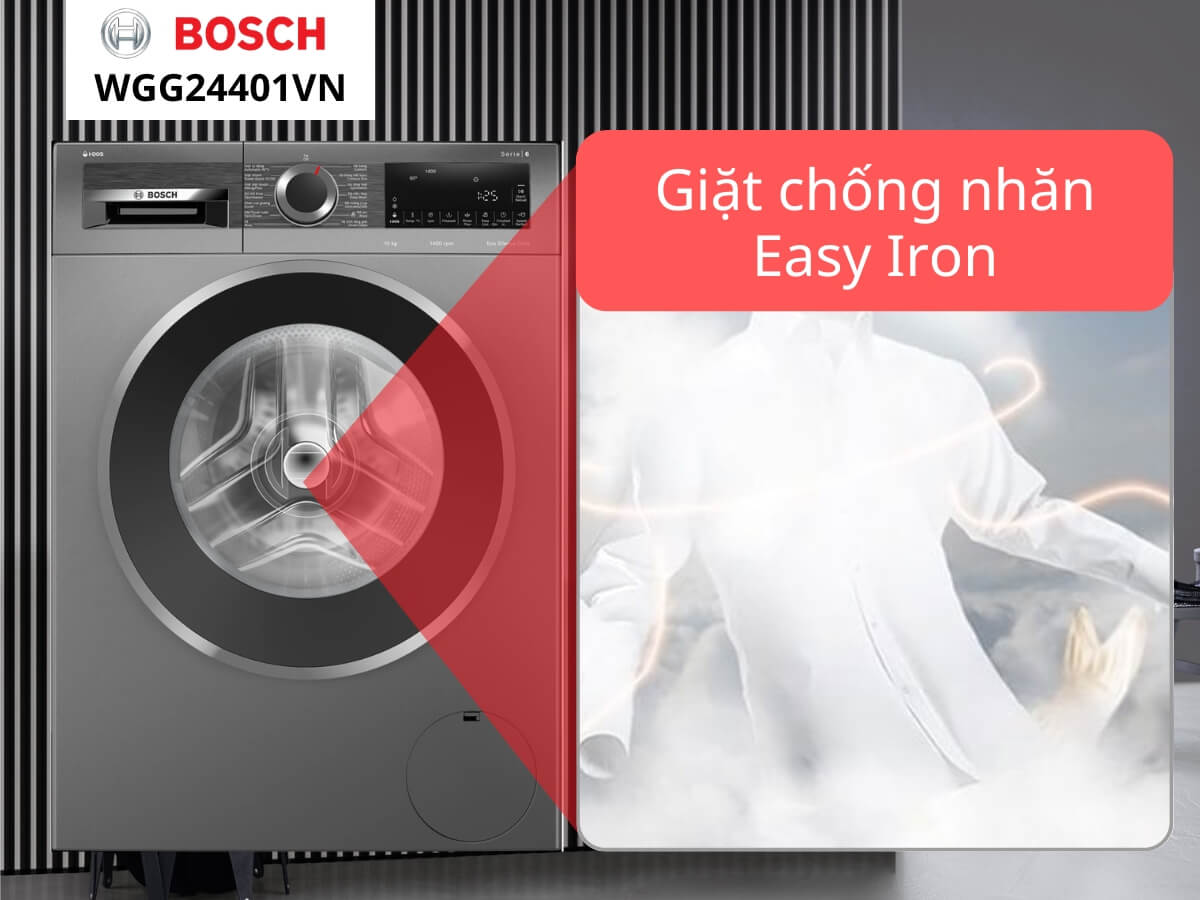 Công nghệ giặt chống nhăn Easy Iron