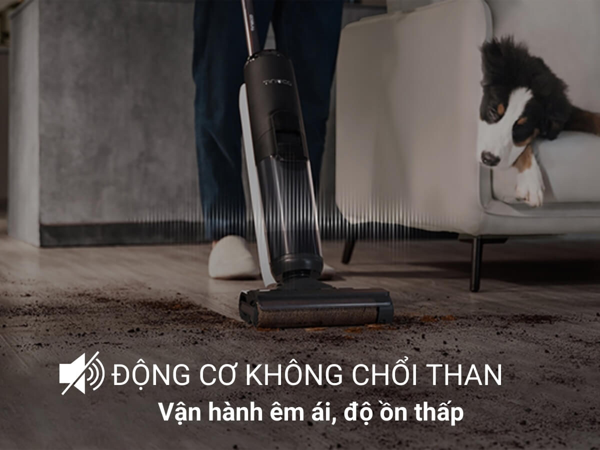Động cơ không chổi than vận hành êm ái, độ ồn thấp