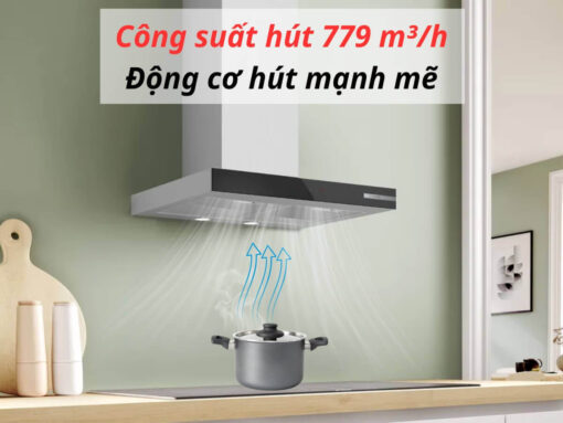 Công suất hút mạnh mẽ 779 m³/h