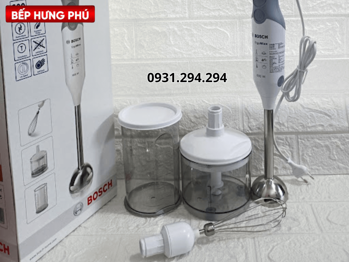 Máy xay cầm tay Bosch MSM66150 kèm hộp đựng đẹp mắt