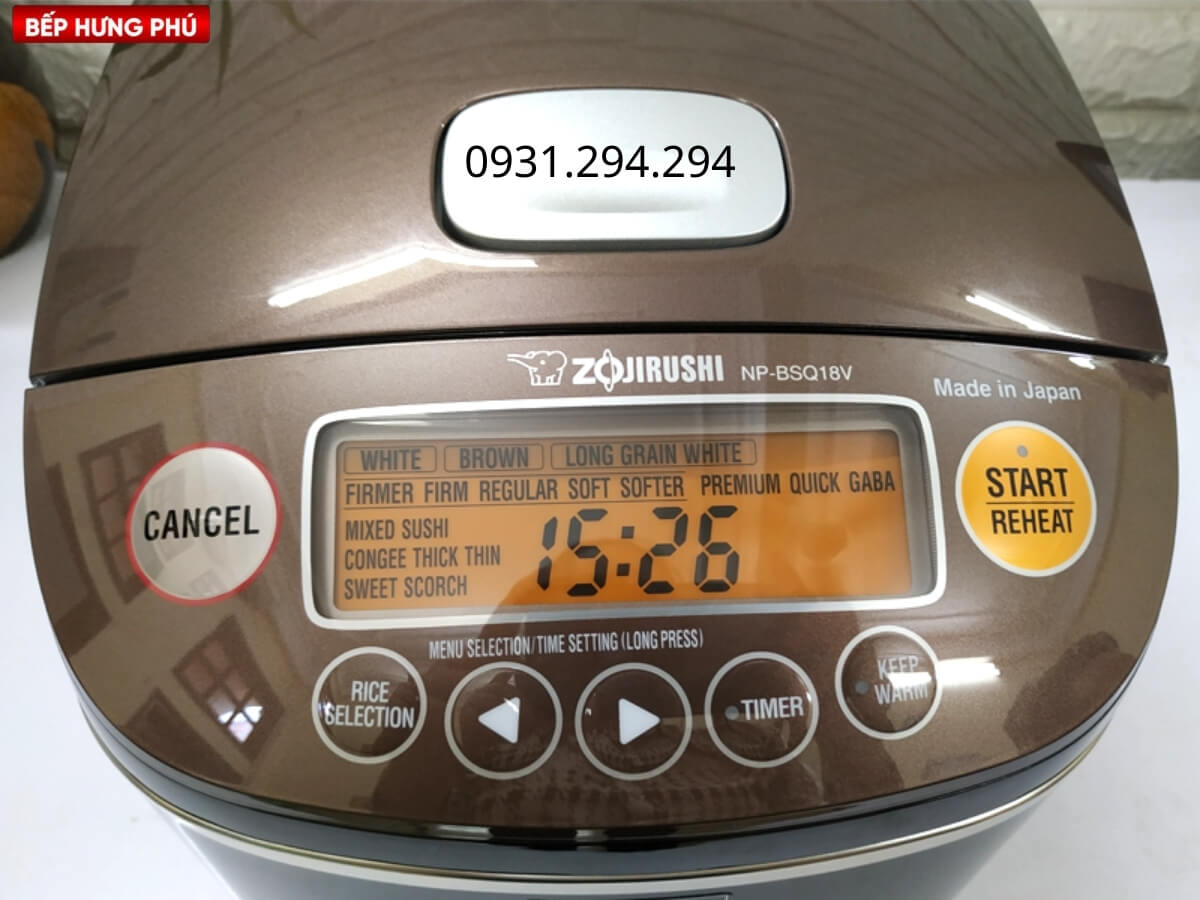 Điều khiển nút nhấn, màn hình LCD trực quan dễ sử dụng