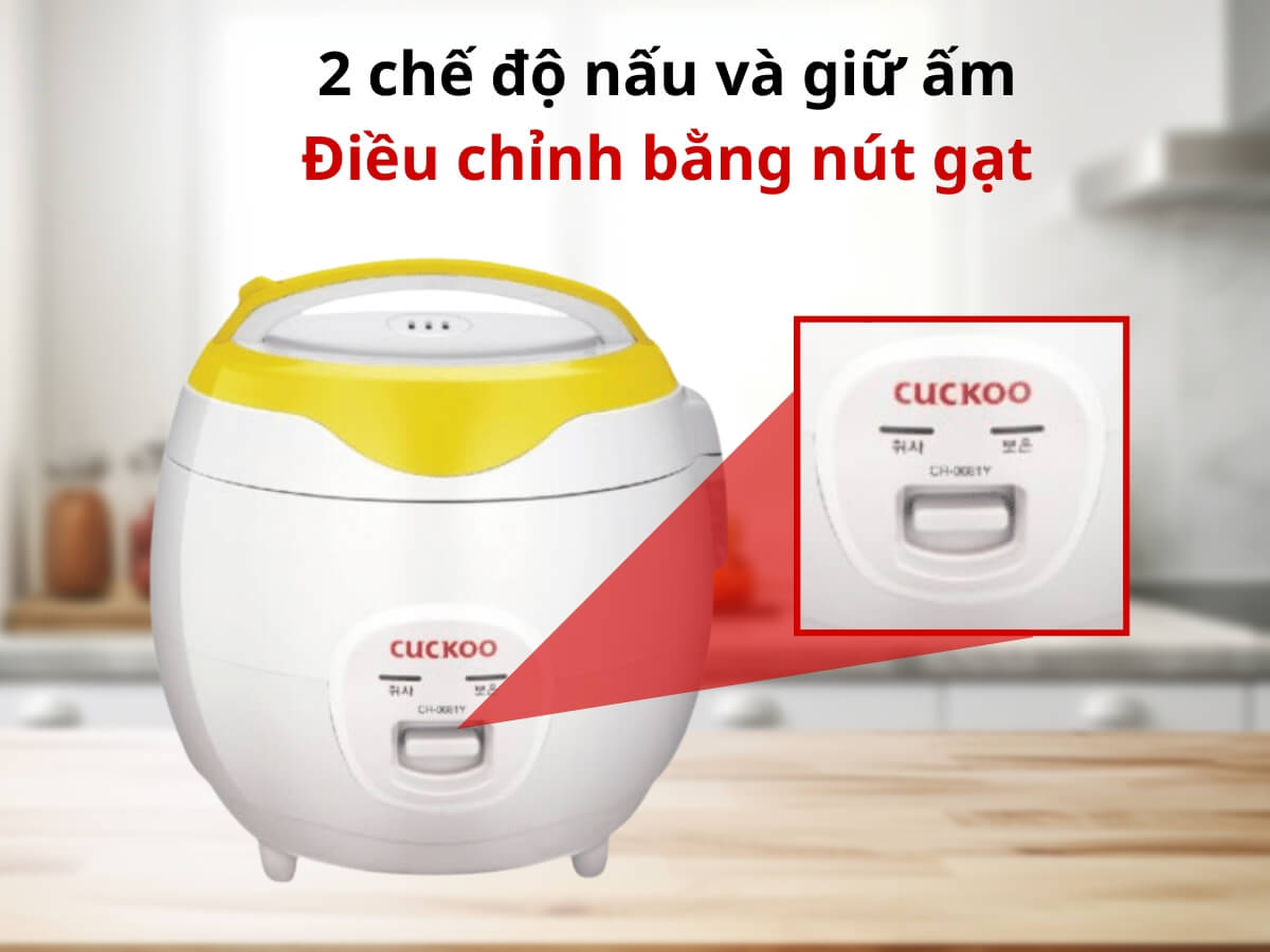 2 chế độ nấu và giữ ấm