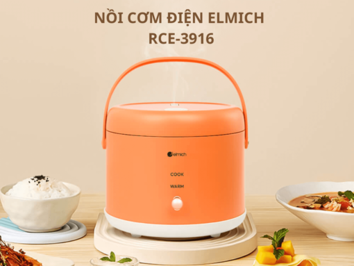 Nồi cơm điện Elmich RCE-3916 dung tích 1.08 lít, thiết kế đẹp mắt