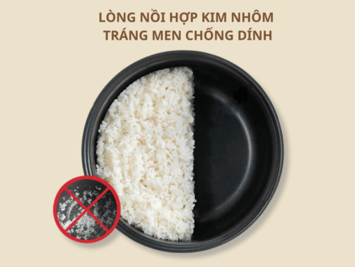 Lòng nồi hợp kim nhôm tráng men chống dính