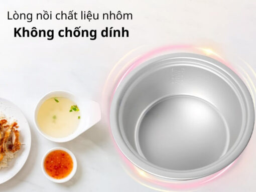 Lòng nồi chất liệu nhôm không chống dính