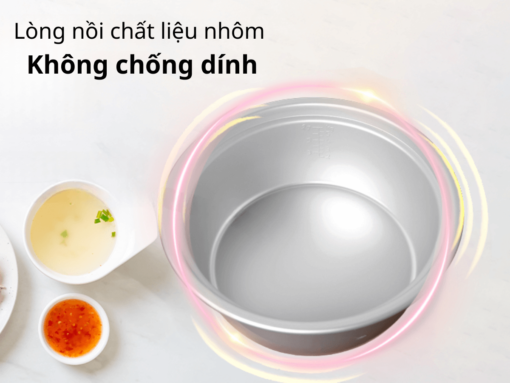 Lòng nồi chất liệu nhôm không chống dính
