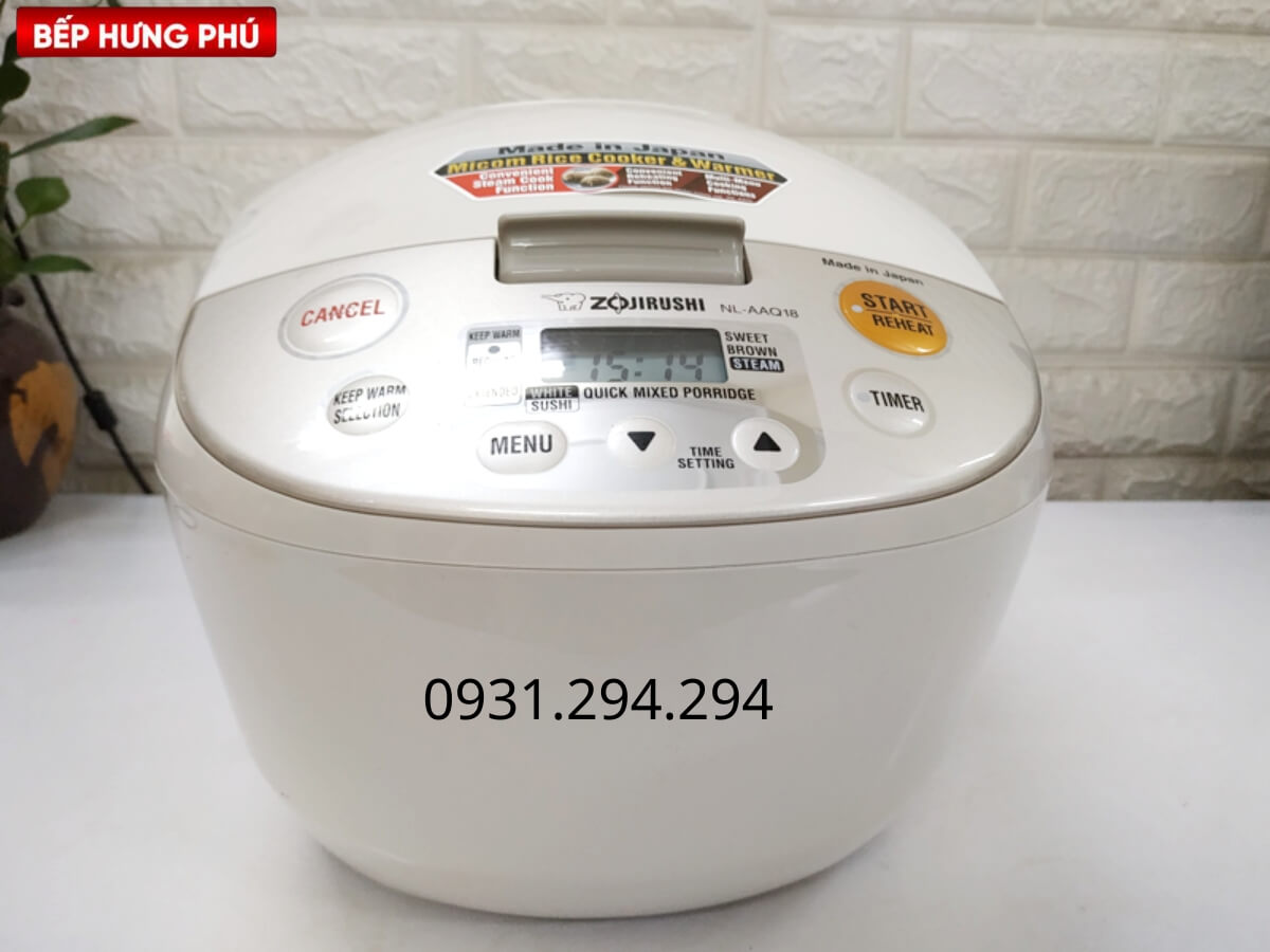 Mặc trước nồi cơm điện tử Zojirushi NL-AAQ18-CA