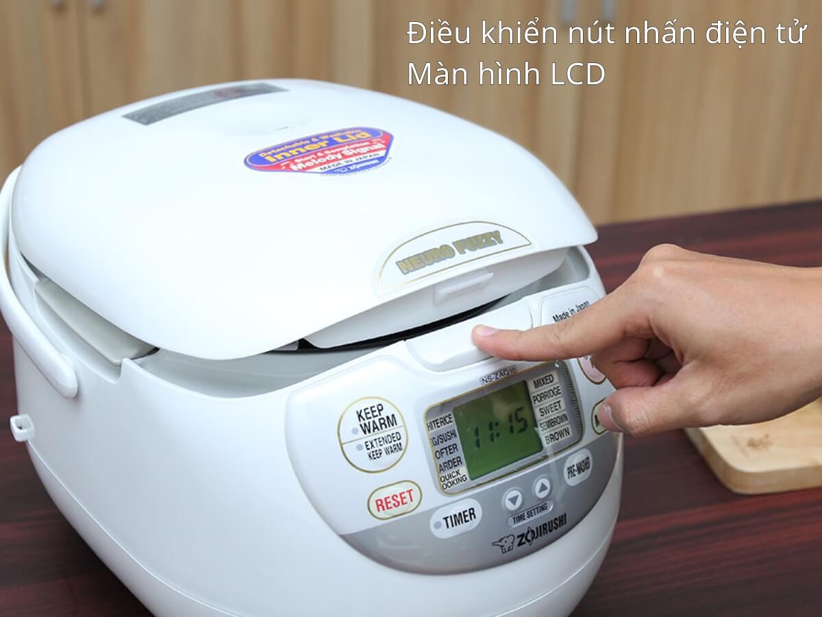 Điều khiển nút nhấn điện tử, màn hình LCD