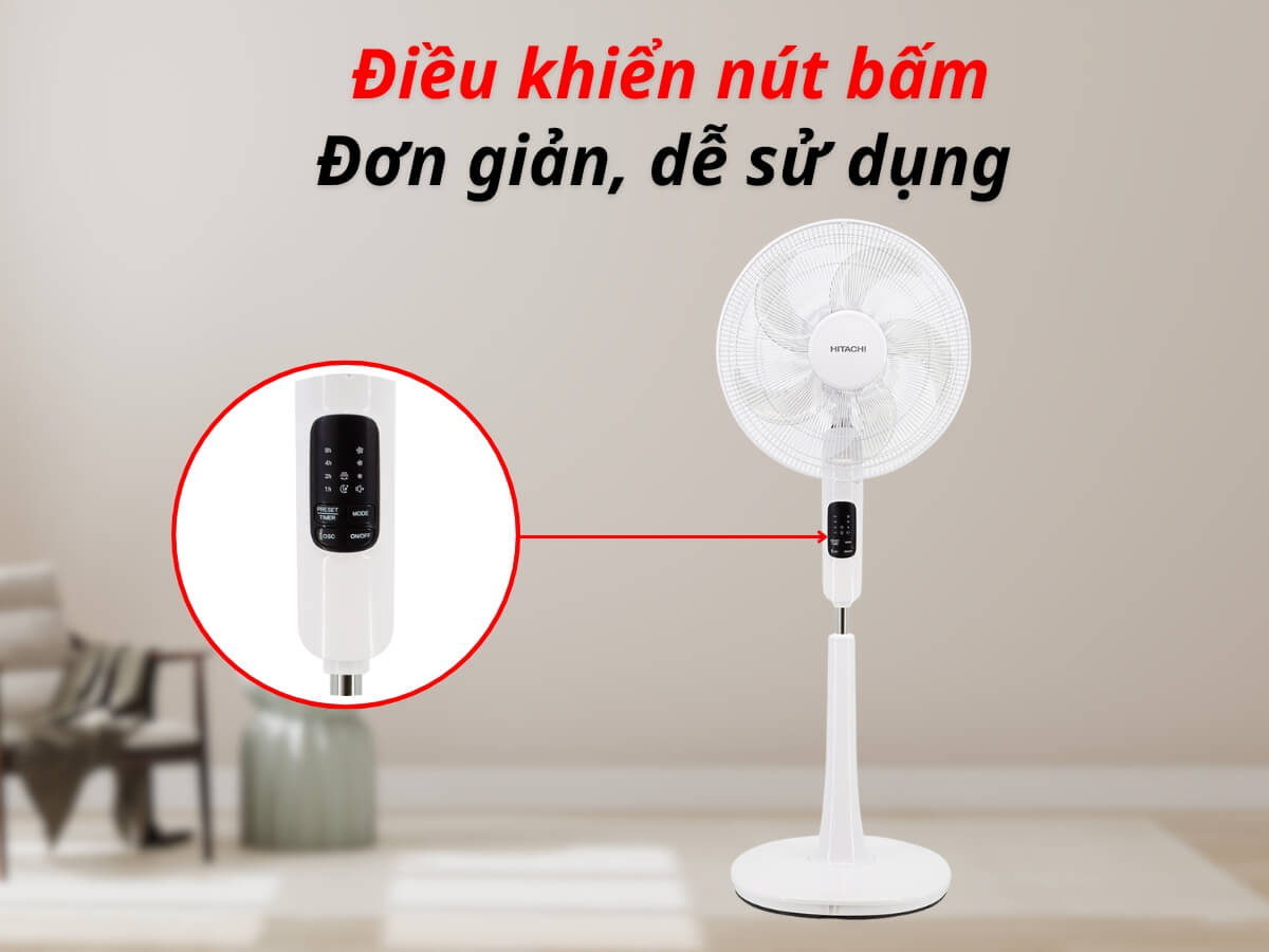 Điều khiển nút bấm dễ sử dụng