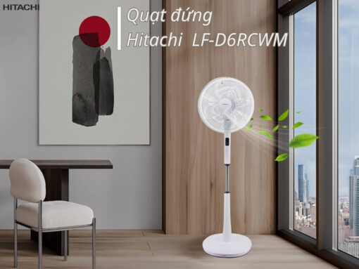Quạt đứng Hitachi LF-D6RCWM thiết kế hiện đại, sang trọng