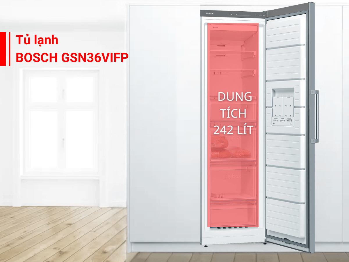 Tủ đông Bosch GSN36VIFP 242L