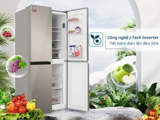 tủ lạnh sharp sj-fxp480vg-ch inverter 401l (4) Công nghệ J-Tech Inverter và chế độ Extra Eco tiết kiệm điện