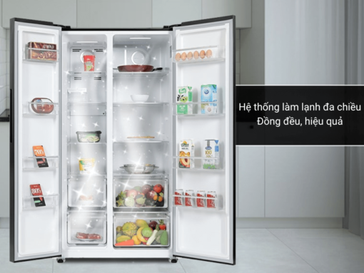 tủ lạnh sharp sj-sbx530vg-bk inverter 532l (5) Hệ thống làm lạnh đa chiều làm lạnh đồng đều, hiệu quả