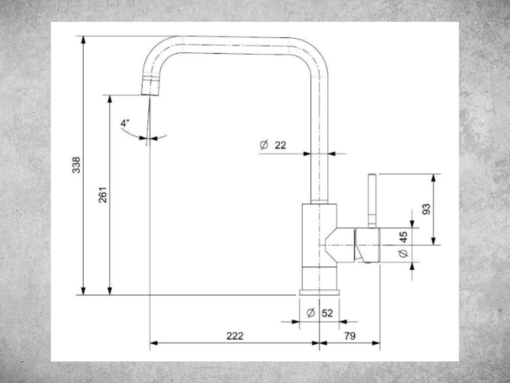Vòi rửa Reginox Crystal R30516