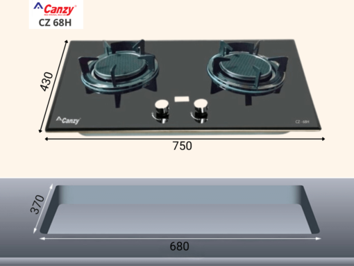 bếp gas hồng ngoại canzy cz 68h (2)
