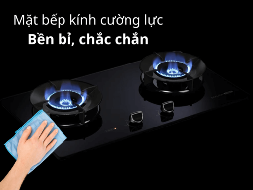 Mặt bếp kính cường lực bền chắc