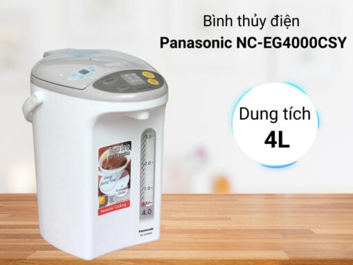 Bình thủy điện Panasonic NC-EG4000CSY dung tích 4 lít thoải mái sử dụng
