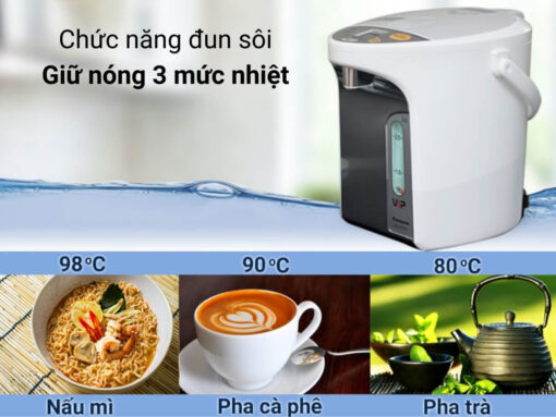Chức năng đun sôi và giữ nóng 3 mức nhiệt