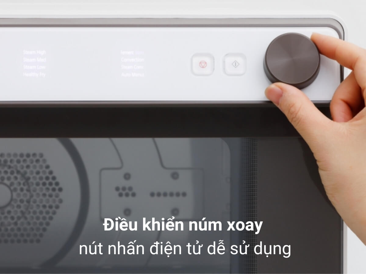Điều khiển núm xoay và nút nhấn điện tử dễ sử dụng