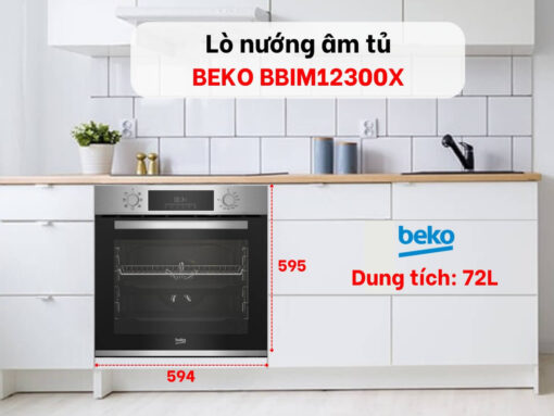 lò nướng beko bbim12300x (2) Lò nướng Beko BBIM12300X dung tích lớn 72 lít