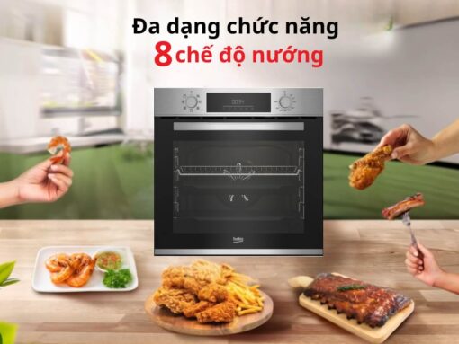 lò nướng beko bbim12300x (3) Đa dạng chức năng nấu nướng