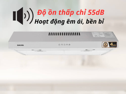 Vận hành êm ái, độ ồn tối đa 55dB