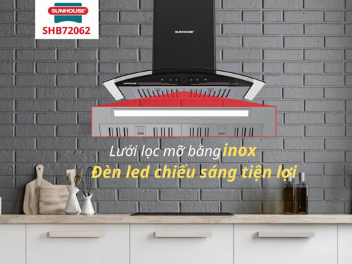 máy hút mùi sunhouse shb72062 (5) Đèn LED chiếu sáng tiện lợi